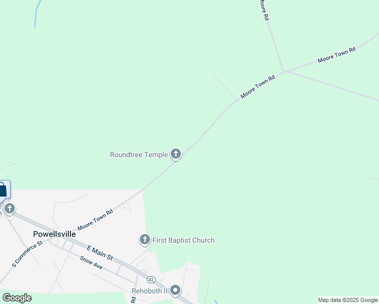 map of restaurants, bars, coffee shops, grocery stores, and more near Moore Town Road in Colerain