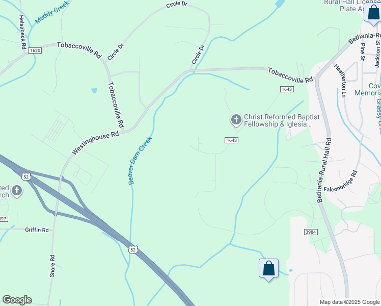 map of restaurants, bars, coffee shops, grocery stores, and more near 7778 Ketner Farm Road in Rural Hall