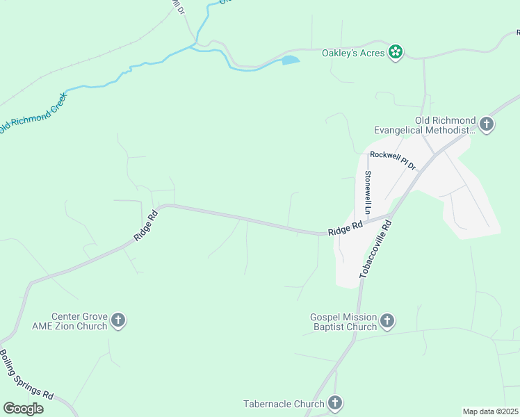 map of restaurants, bars, coffee shops, grocery stores, and more near 8025 Ridge Road in Tobaccoville