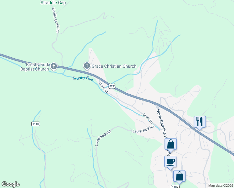 map of restaurants, bars, coffee shops, grocery stores, and more near 337 Greer Lane in Vilas