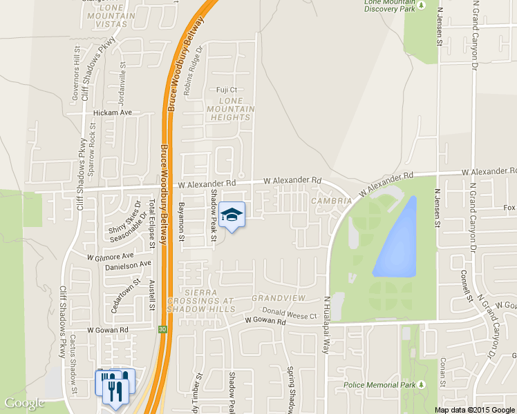 map of restaurants, bars, coffee shops, grocery stores, and more near 10291 Delta View Court in Las Vegas