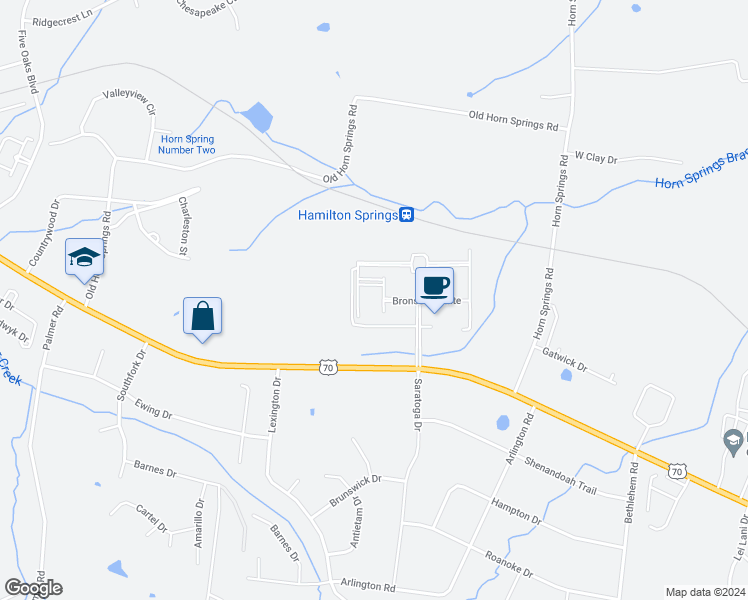 map of restaurants, bars, coffee shops, grocery stores, and more near 2801-2975 Lebanon Road in Lebanon