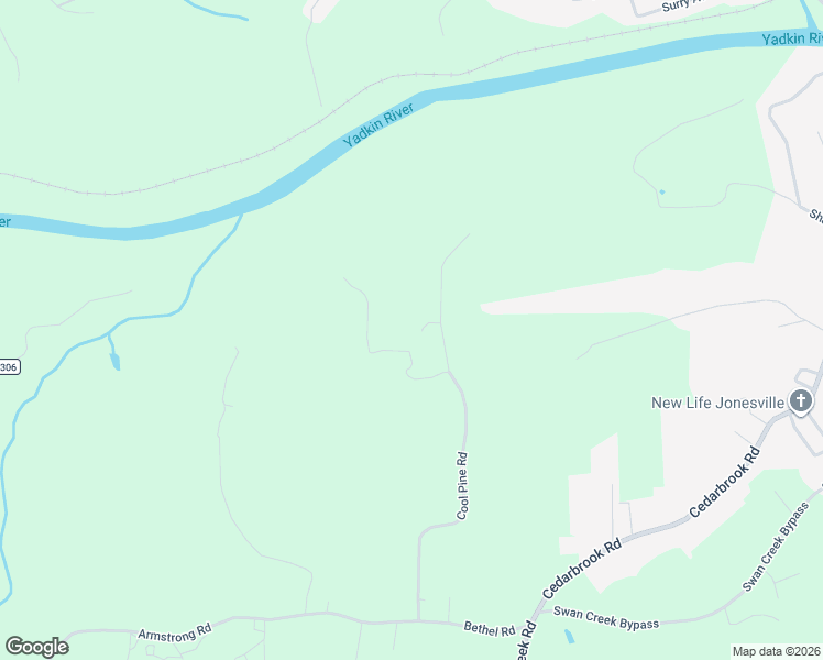 map of restaurants, bars, coffee shops, grocery stores, and more near 3825 Cool Pine Road in Jonesville