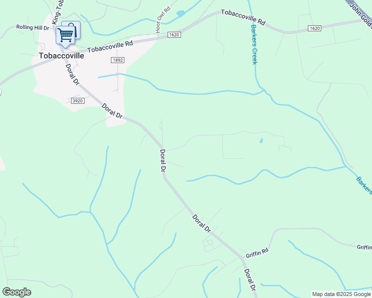 map of restaurants, bars, coffee shops, grocery stores, and more near 3084 Stewart Park Road in Tobaccoville