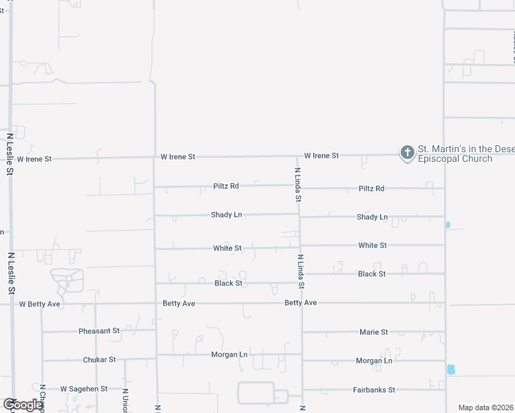 map of restaurants, bars, coffee shops, grocery stores, and more near 1140 Shady Lane in Pahrump