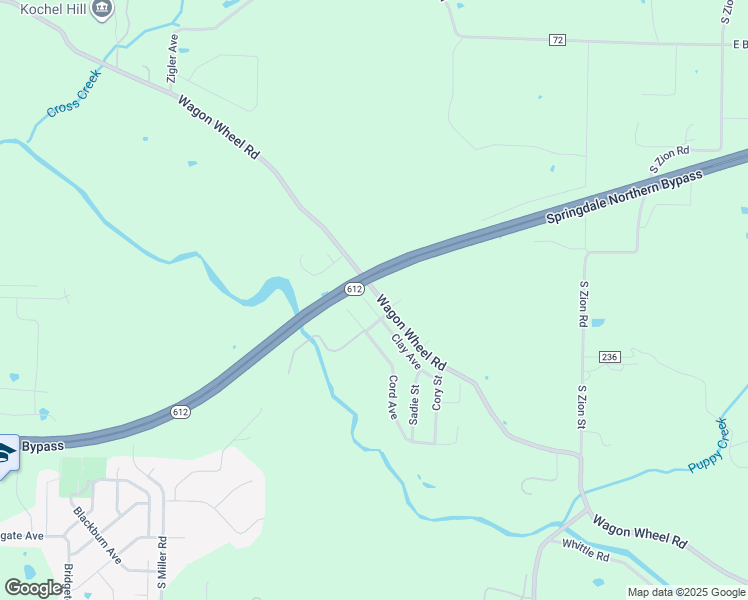 map of restaurants, bars, coffee shops, grocery stores, and more near 6374 Clay Avenue in Springdale