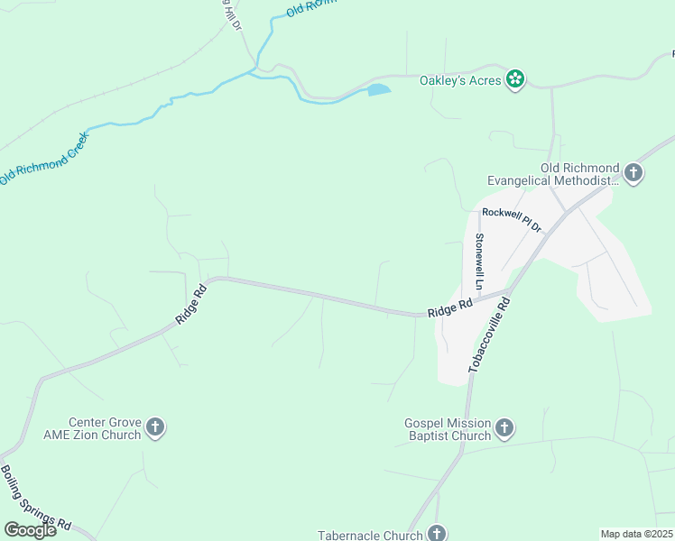 map of restaurants, bars, coffee shops, grocery stores, and more near 8025 Ridge Road in Tobaccoville