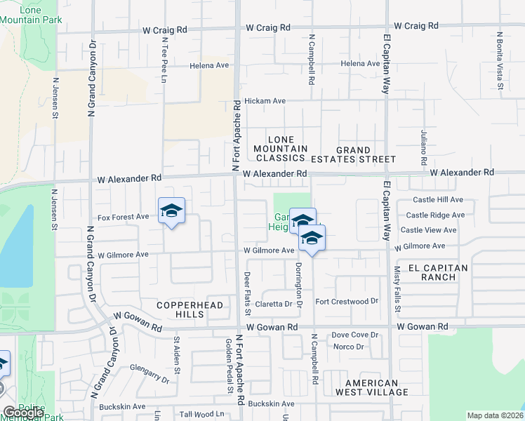 map of restaurants, bars, coffee shops, grocery stores, and more near 9108 Sapphire Ridge Avenue in Las Vegas