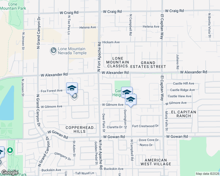 map of restaurants, bars, coffee shops, grocery stores, and more near 3913 Diamond Ridge Street in Las Vegas