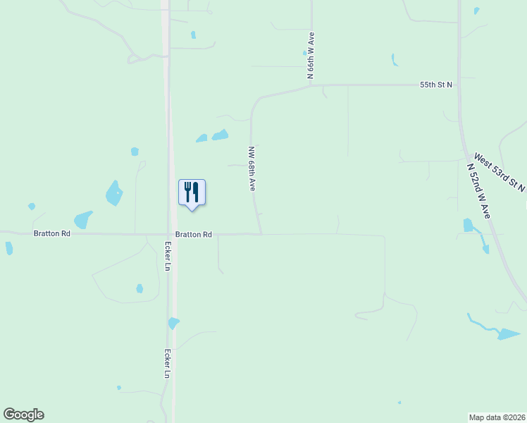 map of restaurants, bars, coffee shops, grocery stores, and more near 5235 North 68th West Avenue in Tulsa