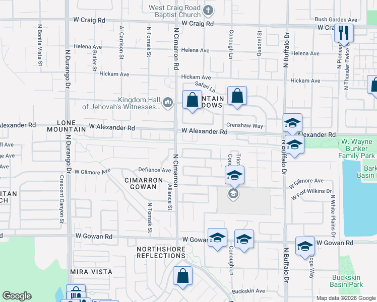 map of restaurants, bars, coffee shops, grocery stores, and more near 7944 Aviano Pines Avenue in Las Vegas