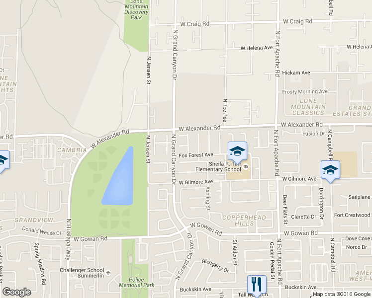 map of restaurants, bars, coffee shops, grocery stores, and more near 3916 Grand Meadow Street in Las Vegas