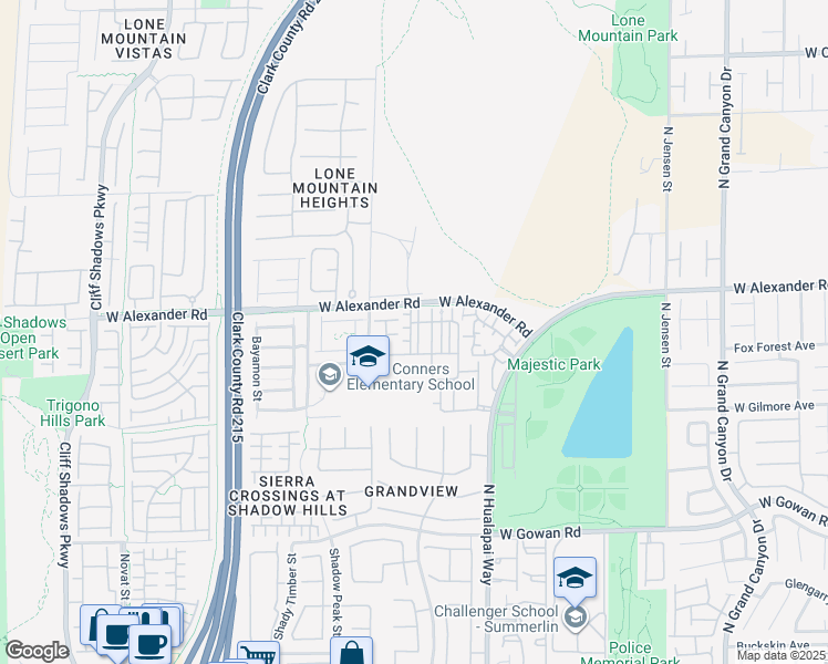 map of restaurants, bars, coffee shops, grocery stores, and more near 10231 Deerfield Beach Avenue in Las Vegas
