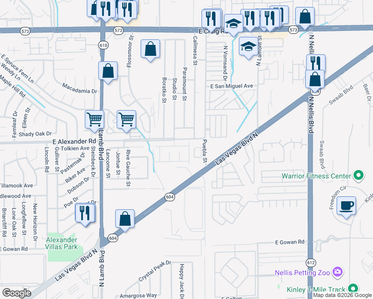 map of restaurants, bars, coffee shops, grocery stores, and more near 3990 Chasing Heart Way in Las Vegas