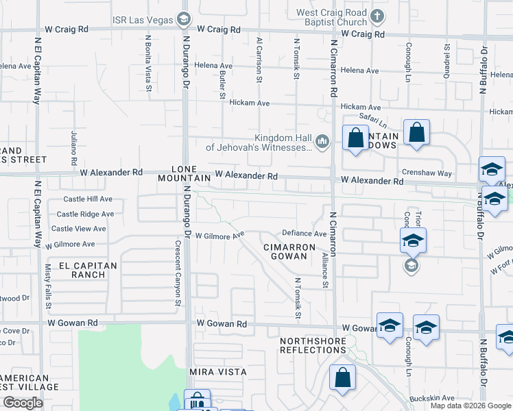 map of restaurants, bars, coffee shops, grocery stores, and more near 8312 Woodland Prairie Avenue in Las Vegas