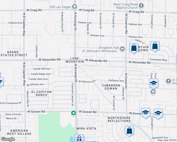 map of restaurants, bars, coffee shops, grocery stores, and more near 8366 Woodland Prairie Avenue in Las Vegas