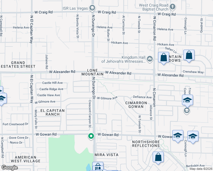 map of restaurants, bars, coffee shops, grocery stores, and more near 8366 Woodland Prairie Avenue in Las Vegas