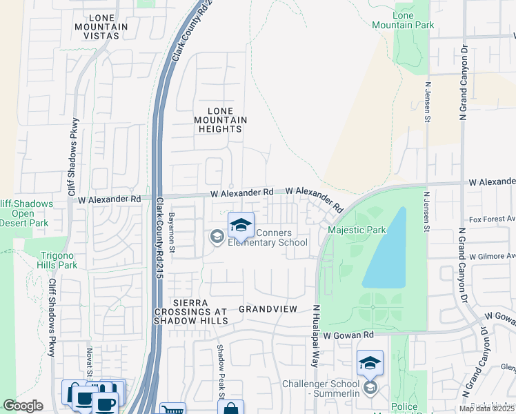 map of restaurants, bars, coffee shops, grocery stores, and more near 3930 Legend Hills Street in Las Vegas