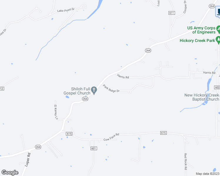 map of restaurants, bars, coffee shops, grocery stores, and more near 14864 Park Ridge Drive in Lowell