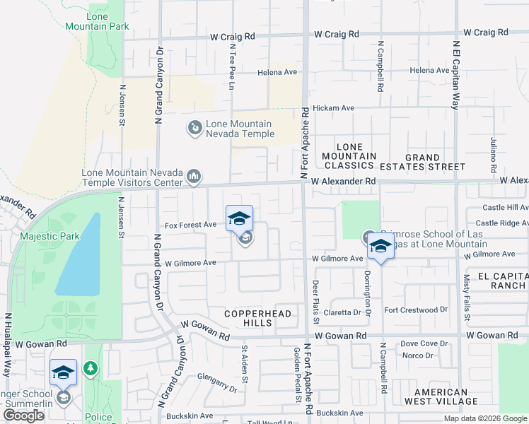 map of restaurants, bars, coffee shops, grocery stores, and more near 9412 Moon Splash Court in Las Vegas