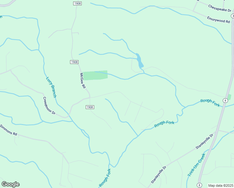 map of restaurants, bars, coffee shops, grocery stores, and more near 8170 Creedmoor Drive in Rural Hall