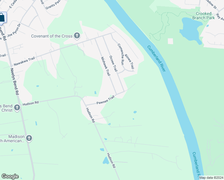 map of restaurants, bars, coffee shops, grocery stores, and more near 1534 Mohawk Trail in Nashville