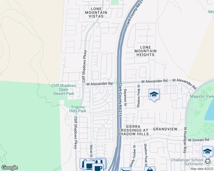 map of restaurants, bars, coffee shops, grocery stores, and more near 10544 Headwind Avenue in Las Vegas