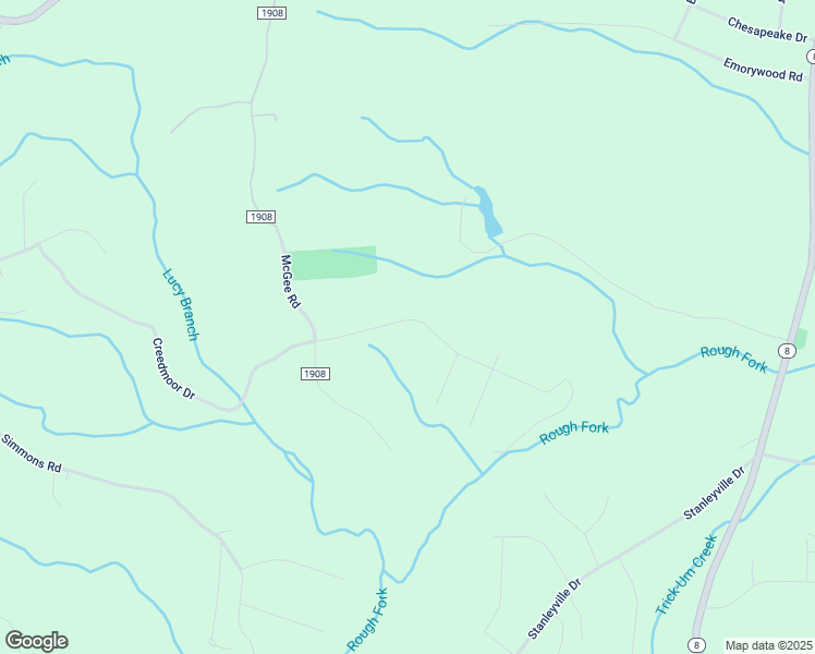map of restaurants, bars, coffee shops, grocery stores, and more near 8170 Creedmoor Drive in Rural Hall