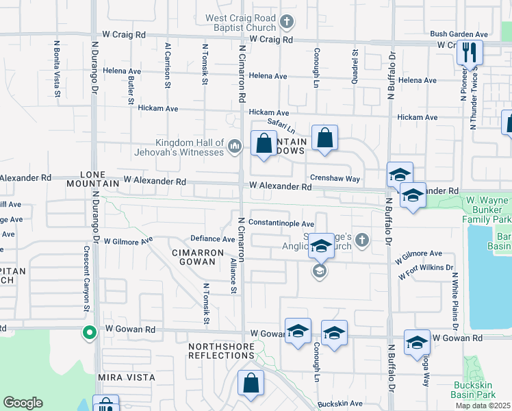 map of restaurants, bars, coffee shops, grocery stores, and more near 7944 Aviano Pines Avenue in Las Vegas