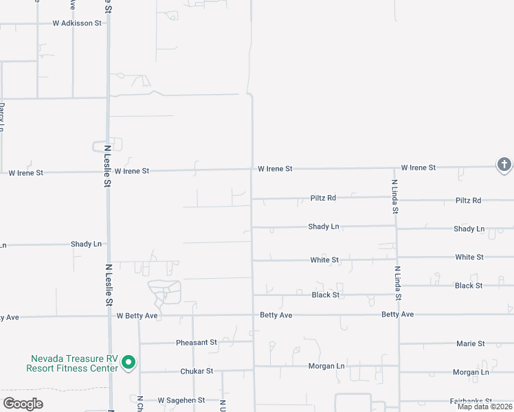 map of restaurants, bars, coffee shops, grocery stores, and more near 1481 Piltz Road in Pahrump