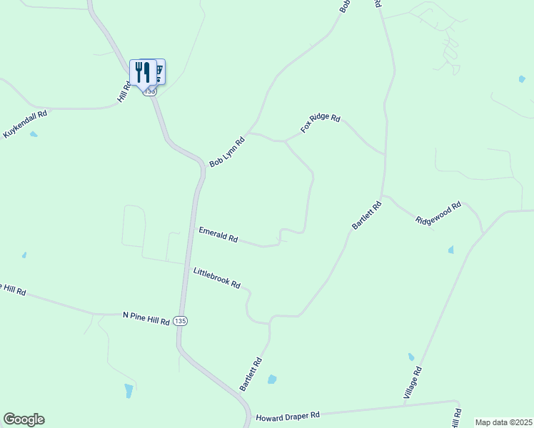 map of restaurants, bars, coffee shops, grocery stores, and more near 4856 Emerald Road in Cookeville
