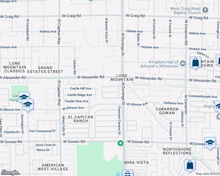 map of restaurants, bars, coffee shops, grocery stores, and more near 8533 Gold Flash Avenue in Las Vegas
