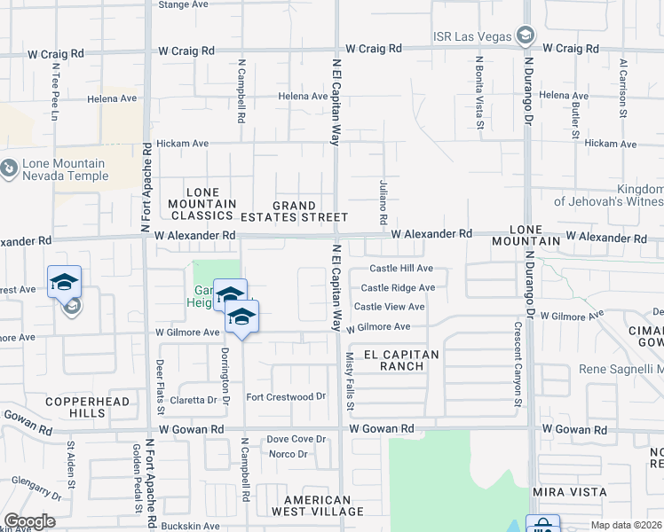 map of restaurants, bars, coffee shops, grocery stores, and more near 3928 Larkcrest St in Las Vegas