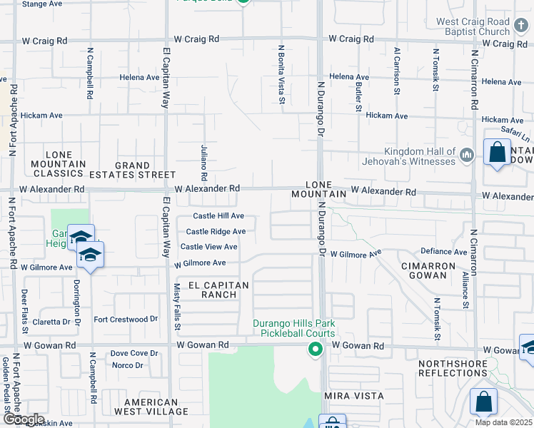 map of restaurants, bars, coffee shops, grocery stores, and more near 3909 Gold Point Street in Las Vegas