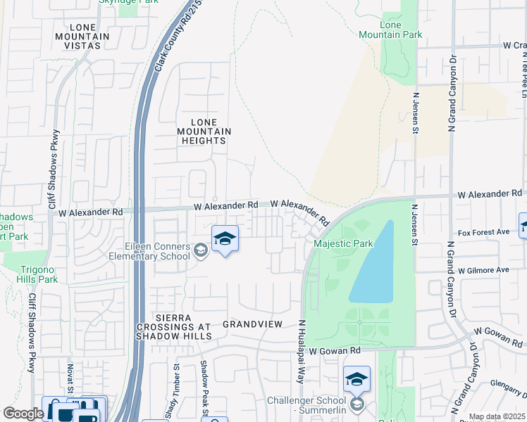 map of restaurants, bars, coffee shops, grocery stores, and more near 10230 Deerfield Beach Avenue in Las Vegas