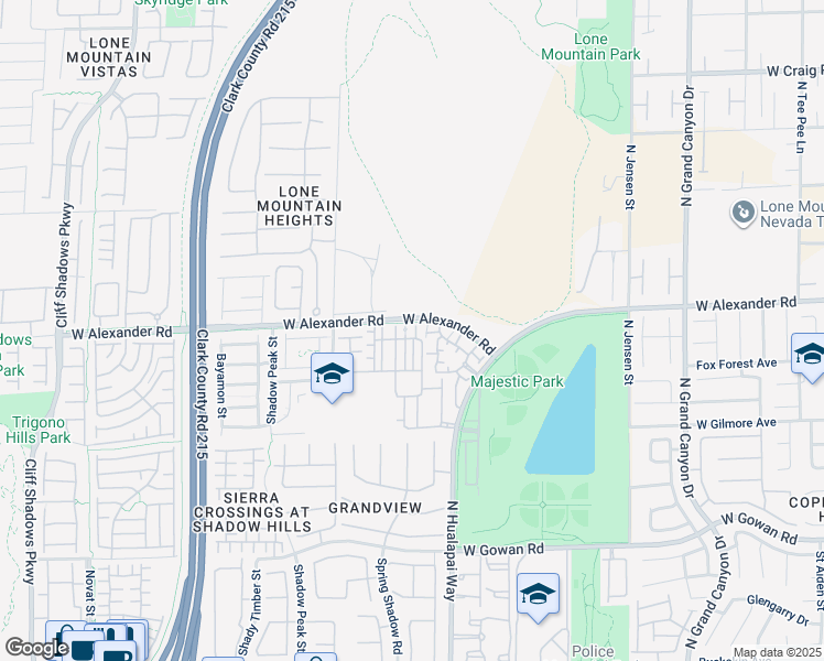 map of restaurants, bars, coffee shops, grocery stores, and more near 10190 Deerfield Beach Avenue in Las Vegas