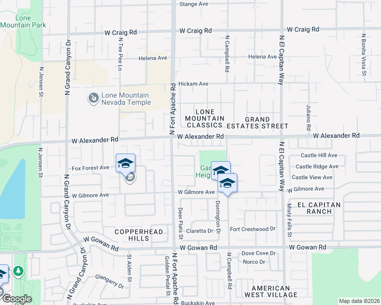 map of restaurants, bars, coffee shops, grocery stores, and more near 9108 Sapphire Ridge Avenue in Las Vegas