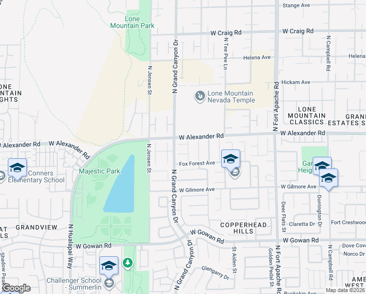 map of restaurants, bars, coffee shops, grocery stores, and more near 3916 Grand Meadow Street in Las Vegas