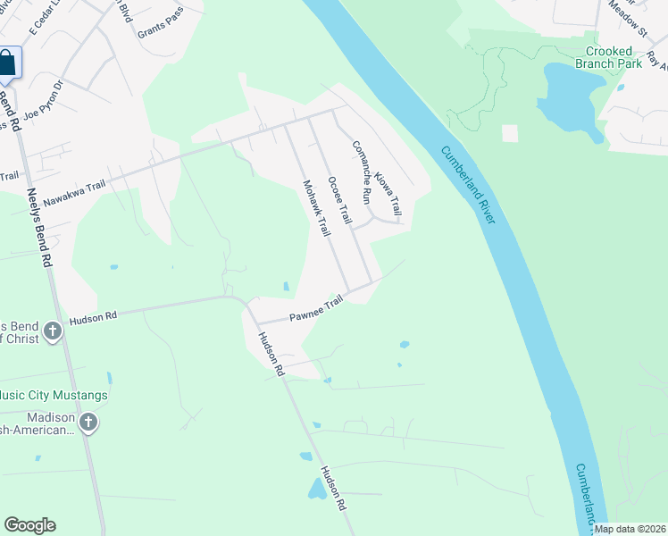 map of restaurants, bars, coffee shops, grocery stores, and more near 1528 Mohawk Trail in Nashville