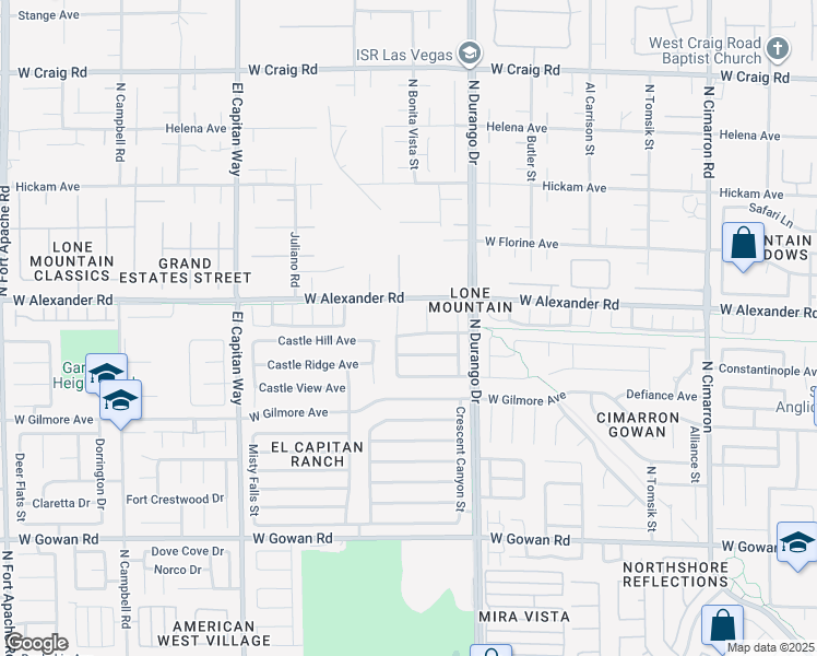 map of restaurants, bars, coffee shops, grocery stores, and more near 8552 Gold Flash Avenue in Las Vegas