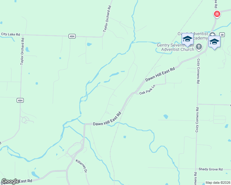 map of restaurants, bars, coffee shops, grocery stores, and more near 21671 Seminole Court in Siloam Springs