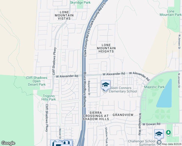 map of restaurants, bars, coffee shops, grocery stores, and more near 10464 Concetta Avenue in Las Vegas