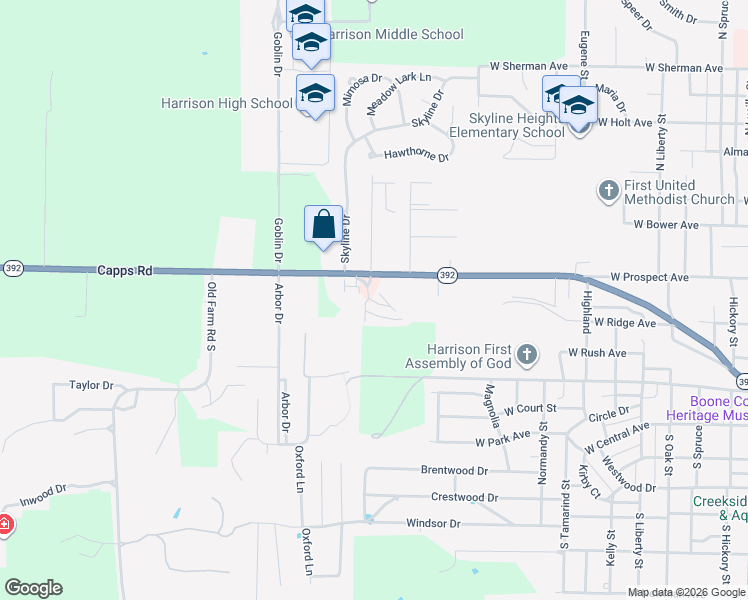 map of restaurants, bars, coffee shops, grocery stores, and more near 1722 Deer Run Drive in Harrison