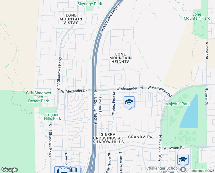 map of restaurants, bars, coffee shops, grocery stores, and more near 10425 Vinson Point Avenue in Las Vegas