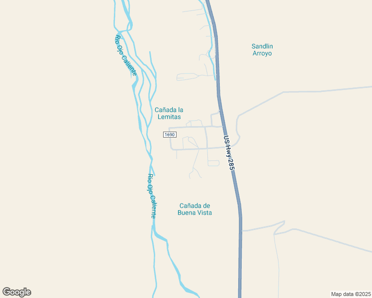map of restaurants, bars, coffee shops, grocery stores, and more near 21 Private Dr in Ojo Caliente