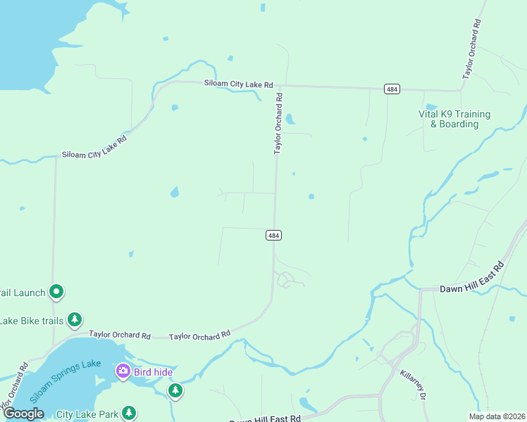 map of restaurants, bars, coffee shops, grocery stores, and more near 13539 Taylor Orchard Road in Gentry