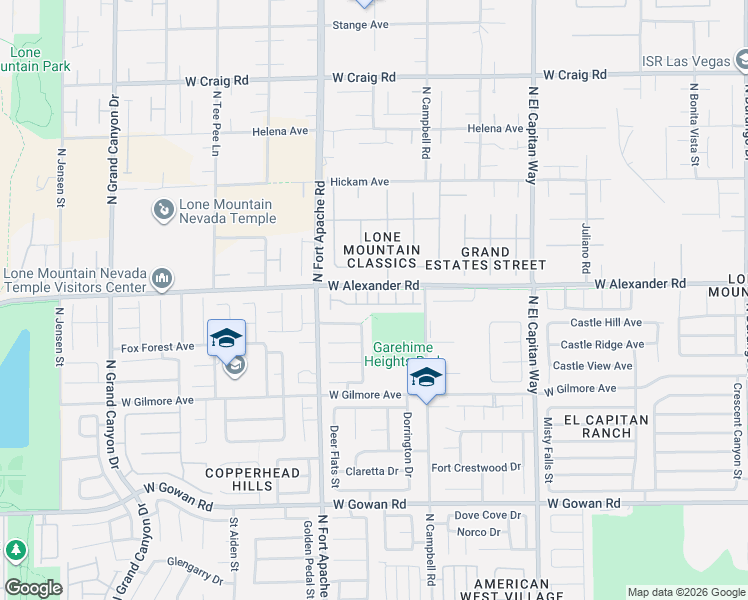 map of restaurants, bars, coffee shops, grocery stores, and more near 3929 Yang Court in Las Vegas