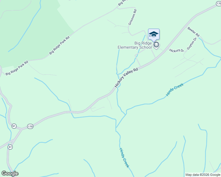 map of restaurants, bars, coffee shops, grocery stores, and more near 3677 Hickory Valley Road in Maynardville