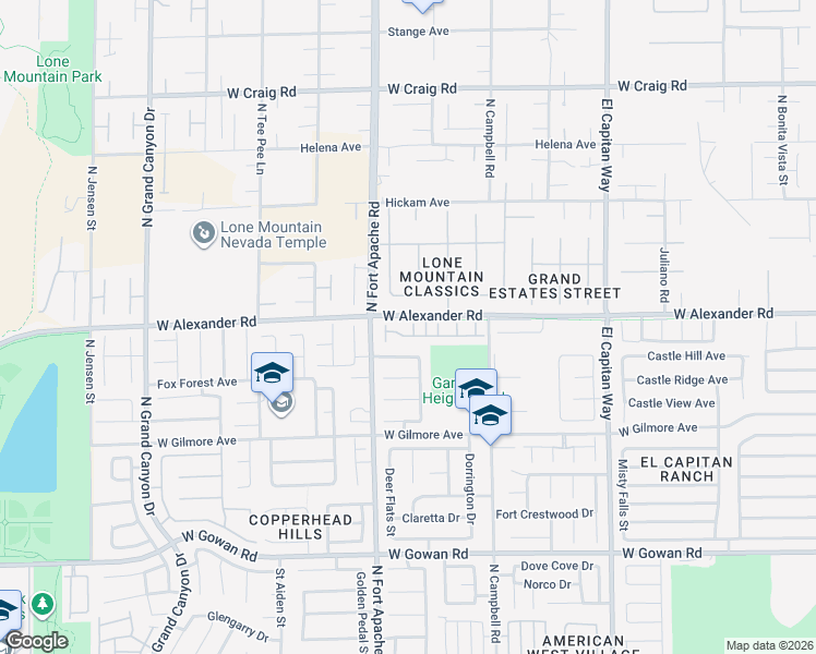 map of restaurants, bars, coffee shops, grocery stores, and more near 3933 Bagua Court in Las Vegas