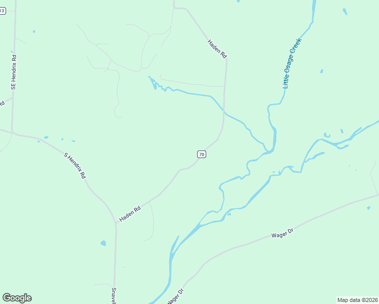 map of restaurants, bars, coffee shops, grocery stores, and more near 13393 Haden Road in Bentonville